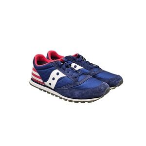 Saucony Men's Size 13 VGC Jazz Low Pro American Flag Blue Sneakers Casual Shoes